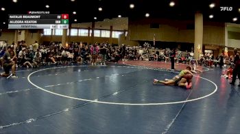 100 lbs Semifinal - Allegra Keaton, Big Money Movin vs Natalie Beaumont, Halls Wrestling