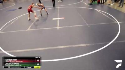 102 lbs Cons. Round 4 - Hayden Roy, Lakeville Youth Wrestling vs Lincoln Davis, Frontier Wrestling Club