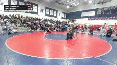 159 lbs Champ. Round 1 - Noah Hewett, San Marcos vs Isaac Hernandez, ASG