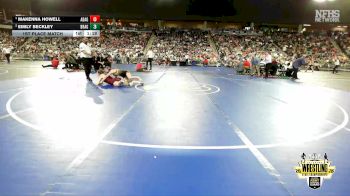 G6A-145 lbs 1st Place Match - Makenna Howell, ADA (Girls) vs Emily Beckley, BROKEN ARROW (Girls)