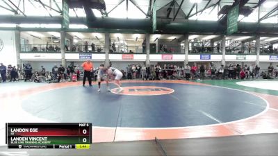 124-129 lbs Champ. Round 1 - Landen Vincent, Blue Line Training Academy vs Landon Ege, ISI