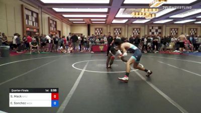 61 kg Quarterfinal - Shelton Mack, NYC/TMWC vs Elijah Sanchez, Michigan