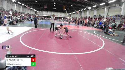 95 lbs Consi Of 8 #2 - Damien YoungEagle, Stout Wr Ac vs Tate Robertson, Sunkids