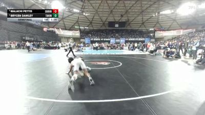 Boys 4A 126 lbs Semifinal - Brycen Dawley, Tahoma vs Malachi Pettis, Sumner
