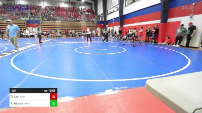 132 lbs Consi Of 8 #2 - Dao Lor, Jenks High School vs Kail Moore, Warner