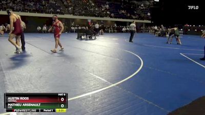197 lbs Quarterfinal - Mathieu Arsenault, Coe vs Austin Roos, Central