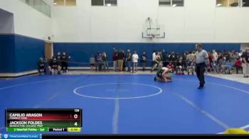 126 lbs Cons. Round 1 - Camilio Aragon, Forrest Park vs Jackson Foldes, Benedictine College Prep