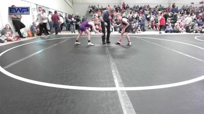 70 lbs Rr Rnd 1 - Kyson Carlton, Stilwell Youth Wrestling vs Reid Locust, Vian Wrestling Club