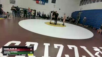 132 lbs Round 1 - Daniel Blair Jr., Thermopolis Wrestling Club vs Ezekiel Ramirez, Unattached