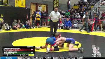 103 lbs Semifinal - Lytning Hazen, Livermore Elite WC vs Landon Salindong, Durham Wrestling Club