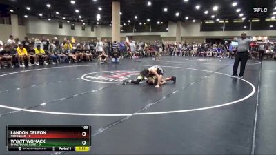 106 lbs Round 1 (4 Team) - Wyatt Womack, BHWC/Duval Elite vs Landon Deleon, Pod Squad