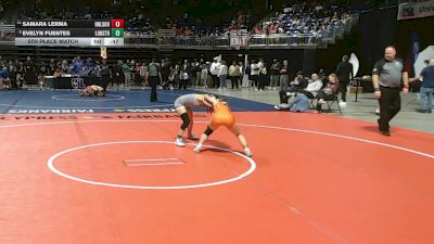5A 115 lbs 5th Place Match - Samara Lerma, Harlingen South vs Evelyn Fuentes, Frisco Lone Star