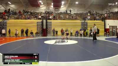 80-88 lbs Cons. Round 2 - Addalynn Hurt, Southern Indiana Wrestling vs Jace Cicillian, Hobart WC