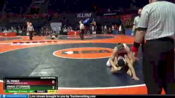 2 lbs Quarterfinal - Owen O`Connor, Joliet (Catholic Academy) vs Al Perez, Chicago (Brother Rice)