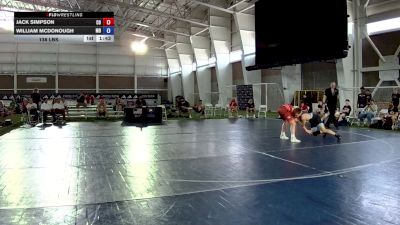 138 lbs Jack Simpson, Colorado vs William McDonough, Maryland