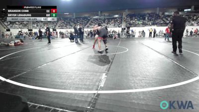 195 lbs Consolation - Branson Cobb, Elk City vs Bryer Lenaburg, Hinton Takedown Club