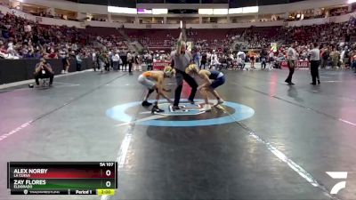 5A 107 lbs Champ. Round 1 - Zay Flores, Eldorado vs Alex Norby, La Cueva