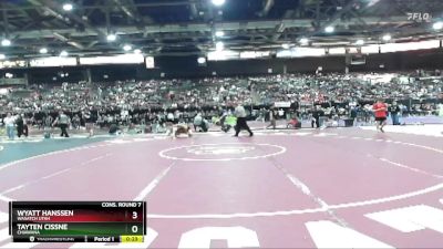 175 lbs Cons. Round 7 - Wyatt Hanssen, Wasatch Utah vs Tayten Cissne, Chiawana