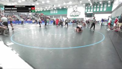 120 lbs Cons. Round 5 - Isaiah Flores, Alta Loma vs Joshua Serna, Santiago Corona