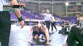 197 lbs Round 3 (6 Team) - Evan Wingrove, Ohio vs John Gunderson, Northern Iowa