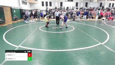 152 lbs Consi Of 16 #1 - Jack Swan, Bristol County/Dighton Rehoboth vs Nathan Hicks, Bristol-Plymouth/Coyle Cassidy