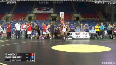 220 Quarterfinal Kyler Childers (Oklahoma) vs. G Angelo Hancock (Colorado)