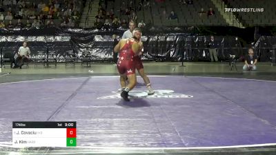 174 lbs Consolation - Jacob Covaciu, Indiana vs Joshua Kim, Harvard