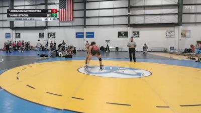 155 lbs Semifinal - Hans Strobl, Darkhorse Wrestling Club vs Abraham McWhorter, Boone RTC