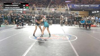 120 lbs Champ. Round 1 - CAMILLA ALDERMAN, Sunlake vs Kailea Villavicencio, Archbishop Mccarthy Hs