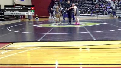 160 lbs Cons. Round 2 - Arieana Bacon, Huntingdon vs Emma Stephenson, Huntingdon