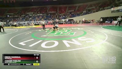 5A-120 lbs Cons. Round 1 - Conner Farlow, Hood River Valley vs Orion Madrigal, Woodburn