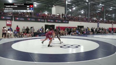 92 kg Champ. Rd Of 16 - Gabe Sollars, Indiana RTC vs Zyan Hall, Navy Wrestling Club