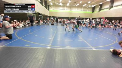 126 lbs Consolation - Grayson Cannon, Dendy Trained Wrestling vs Owen Penland, Dendy Trained Wrestling