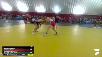 157 lbs Round 3 (4 Team) - Carter Metcalf, Indianola vs Jovan Cerny, Oswego East