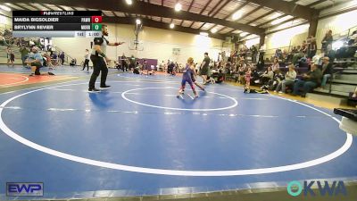 53-56 lbs Rr Rnd 2 - Maida Bigsoldier, Pawhuska Elks Takedown vs Brylynn Revier, Morrison Takedown Club