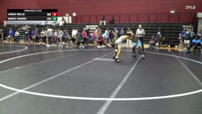 125 lbs Champ. Round 3 - Ariah Mills, Roundtree Wrestling Academy vs Mikey Doerr, Life University