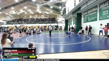 70 lbs Cons. Semi - Bodee Williams, Lowell Scott vs Jordan Dodge, Nampa West