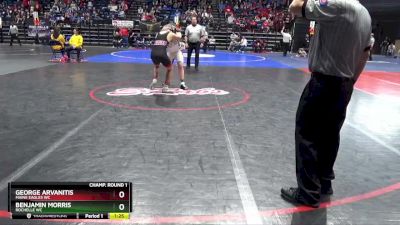 134 lbs Champ. Round 1 - Benjamin Morris, Rochelle WC vs George Arvanitis, Maine Eagles WC