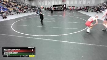 132 lbs Semifinal - Mason Carpenter, Lourdes Academy vs Landen Ramsey, Plymouth