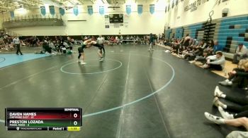 165 lbs Semis (4 Team) - Daven Hames, Cheyenne East vs Preston Lozada, Fossil Ridge