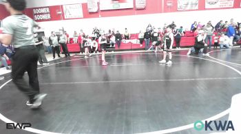 90 lbs Rr Rnd 1 - Evelyn Campbell, Verdigris Youth Wrestling vs Jax Feathers, Verdigris Youth Wrestling