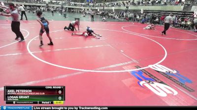 90 lbs Cons. Round 1 - Logan Grant, Wisconsin vs Axel Peterson, Baldwin Woodville Wrestling Club