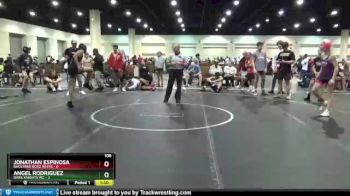 106 lbs Round 4 (8 Team) - Jonathan Espinosa, Backyard Boyz White vs Angel Rodriguez, Dark Knights WC