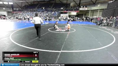 100 lbs Cons. Round 2 - Eedee Wheeler, Washington vs Evah Diaz, Cashmere Wrestling Club