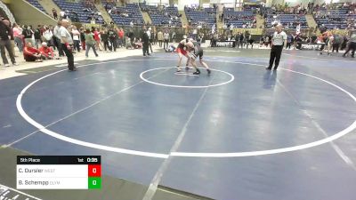 125 lbs 5th Place - Cooper Oursler, Westside WC vs Brycen Schempp, Olympian Wrestling