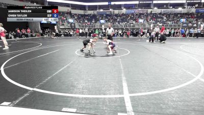 92 lbs Semifinal - Jamison Theilen, Ciwc Team Intensity vs Owen Taylor, Slyfox Wrestling Academy
