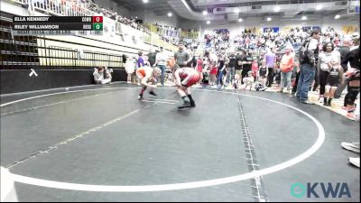 92-96 lbs Rr Rnd 1 - Ella Kennedy, Cowboy Wrestling Club vs Riley Williamson, Redskins Wrestling Club