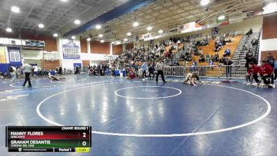 126 lbs Champ. Round 1 - Graham DeSantis, Corona Del Mar vs Manny Flores, Adelanto