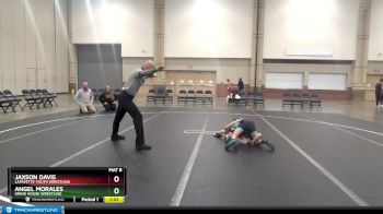 72-76 lbs Round 3 - Jaxson Davis, LaFayette Youth Wrestling vs Angel Morales, Grind House Wrestling