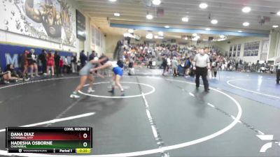 145 lbs Cons. Round 2 - Dana Diaz, Cathedral City vs Hadesha Osborne, Chaparral